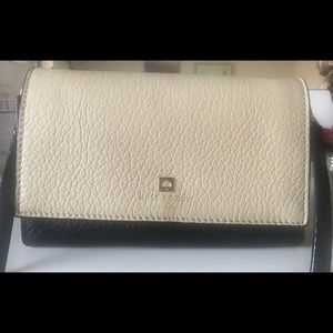 Kate Spade tan & black cross body/shoulder purse